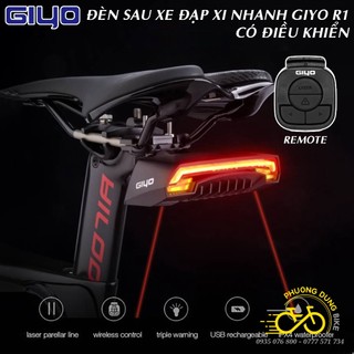 Đèn sau xi nhan cao cấp xe đạp có điều khiển GIYO R1