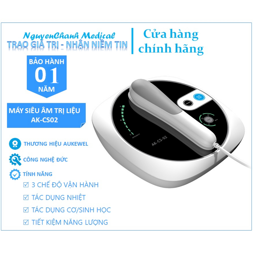 Máy Siêu Âm Trị Liệu Giảm Đau Aukewel AK_CS02 Dr Ultra 2 - Công Nghệ Đức | Máy Thông Tắt Tia Sữa