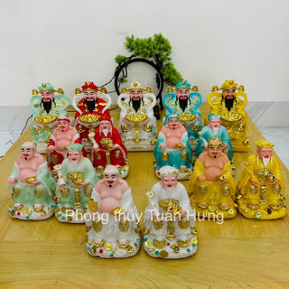 Tượng thần tài ông địa,thần tiền đá 20cm,ảnh thật