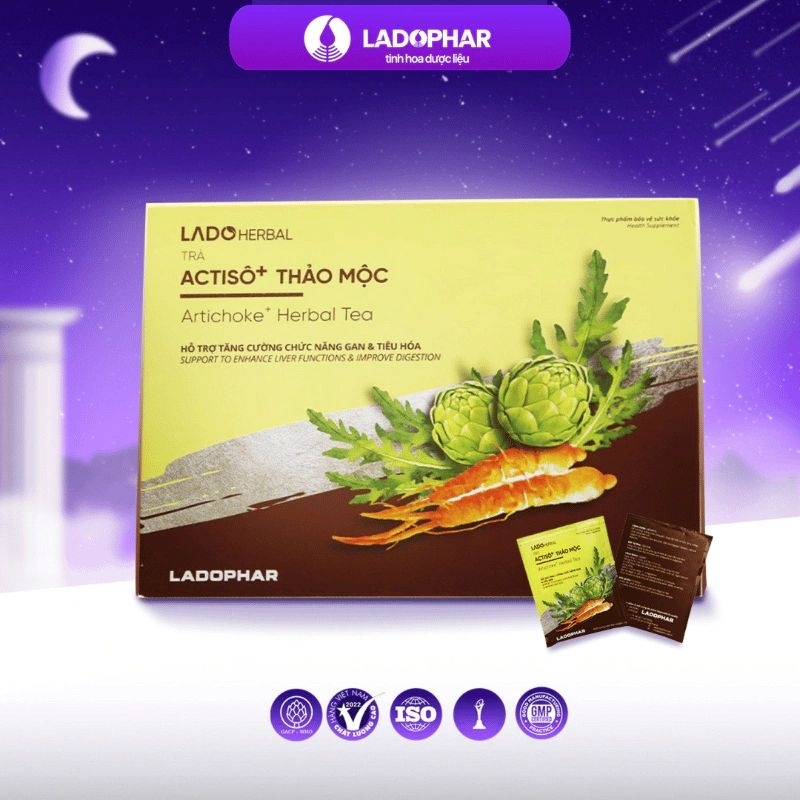 Trà atiso / actiso+ THẢO MỘC - HỘP 100 TÚI
