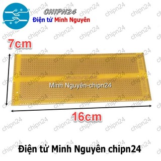 [1 TẤM] Testboard cắm hàn 1 mặt 7x16cm (Mạch thường) (Board đồng đục lỗ PCB) - [Chọn Loại]