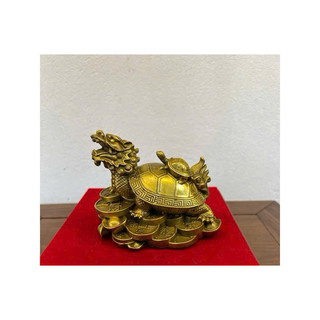 Long quy rùa đầu rồng cõng nén vàng, cõng con, bát quái,gậy như ý