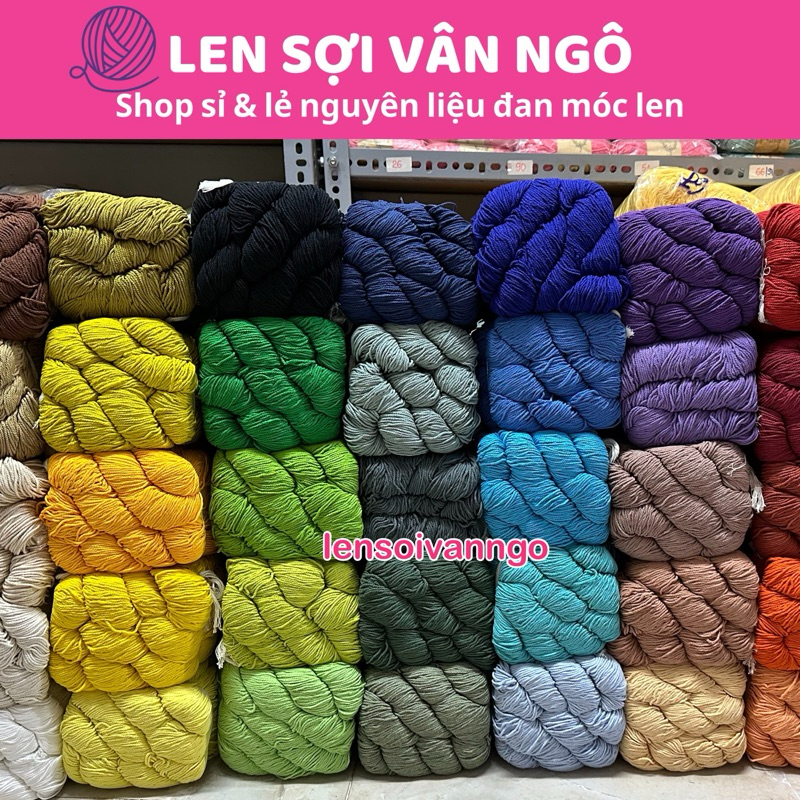 Sợi Cotton Thái 2mm (bó 100gr)