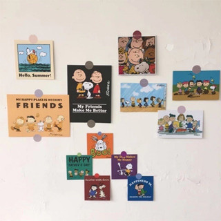Set 12 tấm postcard Snoopy cute decor phòng