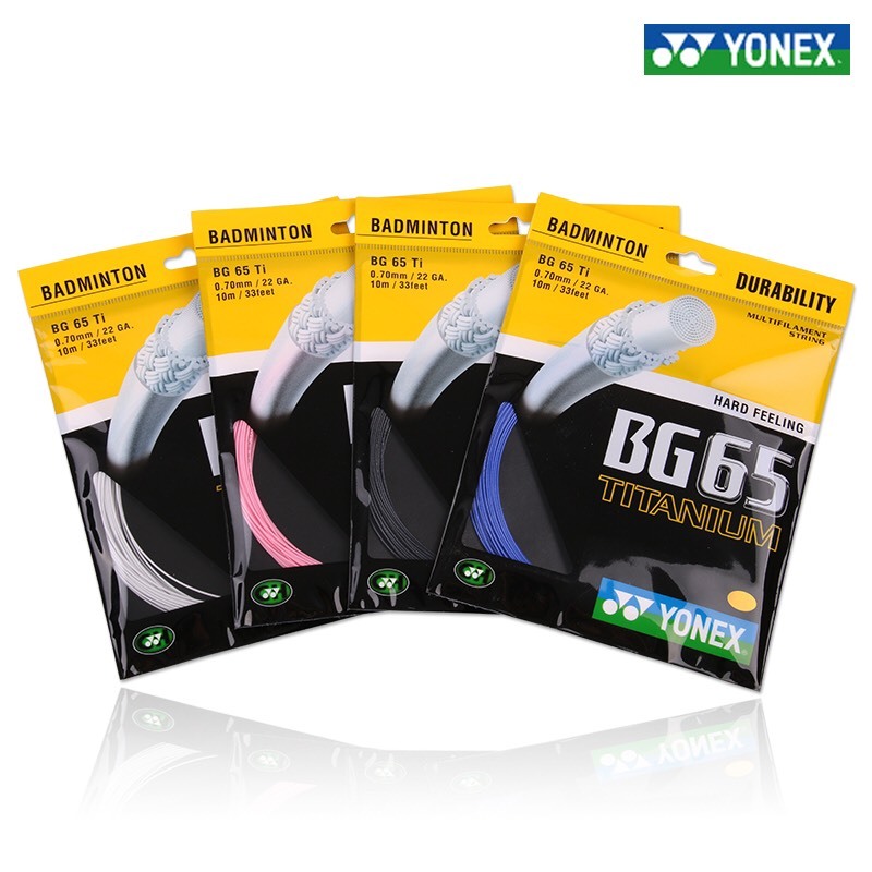 ưới Căng Vợt Cầu Lông Chính Hãng YONEX BG65 Titanium - Màu Sắc Đa Dạng - Siêu Bền