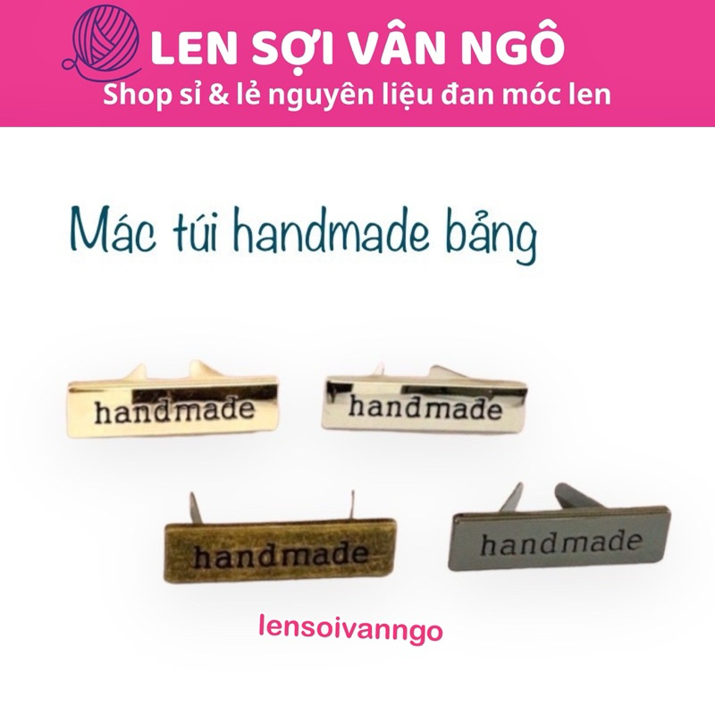 PK túi: Combo 2 cái Mác chữ Handmade