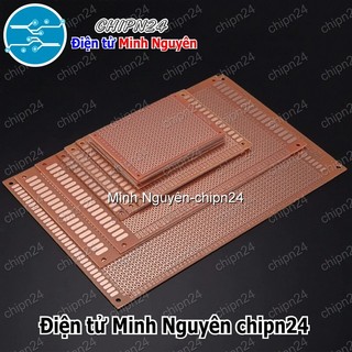 [1 tấm] testboard 1 mặt thường (board đồng đục lỗ pcb, testboard cắm hàn 5x7cm/7x9cm/9x15cm/12x18cm) - [chọn loại]