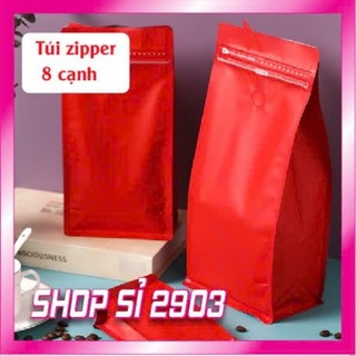 Túi zipper 8 cạnh đáy đứng