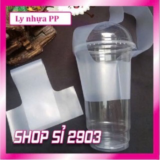 [Lốc 50] Ly nhựa 650 PP ml và nắp cầu