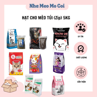 Thức ăn Hạt cho mèo 5kg bao trong zz(Heathy cat,Cats on,, Zoi, Cateyes,,smillie)