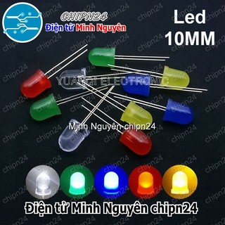[5 con] (TK1) Led 10mm Vỏ Đục Màu ra Màu (Đỏ/Vàng/Xanh Lá/Dương/Trắng) - [Chọn Loại]