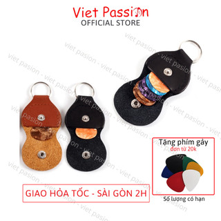 Móc khoá da đựng phím gảy pick gảy chất lượng Viet Passion HCM