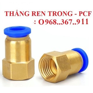 Đầu cút nối thẳng ren trong khí nén phun sương PCF các cỡ
