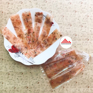 Combo 30 bịch bánh tráng dẻo Tôm cuốn hành phi, bánh tráng phơi sương đỏ dẻo tôm cuộn hành phi - Tây Ninh Nguyệt Như