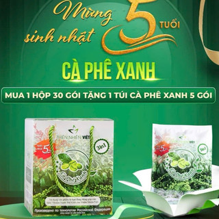Cafe Xanh Giảm Cân Thiên Nhiên Việt loại 30 gói