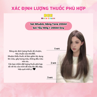 Thuốc Tẩy Tóc lv9-10 [ 2 set tẩy dành cho tóc dài ]