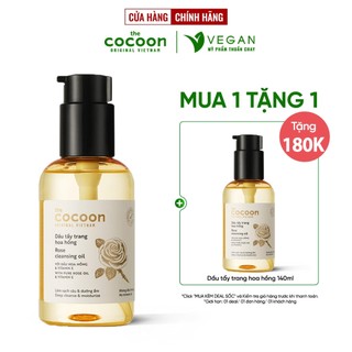 Dầu tẩy trang hoa hồng cocoon việt nam 140ml VEGAN - Mỹ Phẩm Thuần Chay