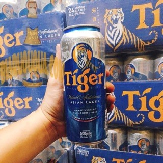 Lốc 9 lon bia ngon tiger nâu 330ml