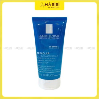 Gel Rửa Mặt LA ROCHE-POSAY - Effaclar Purifying Foaming Gel For Oily Sensitive Skin 50ml