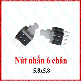 [1 cái] Nút nhấn giữ nút nhấn nhả 5.8mm, Công tắc ON/OFF mini