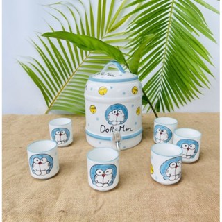 Bình nước sứ 4 lít và 2,5 lít.Hàng vẽ tay gốm sứ Bát Tràng.