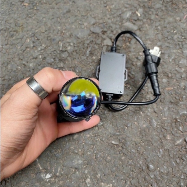 Đèn Pha Led Bi Cầu Mini H4 Mẫu T2 Pro Kính Tím Mẫu Mới Nhất (giá 1 bóng)