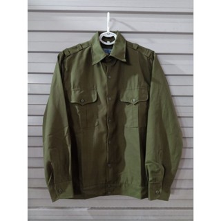 Áo dài tay mặc lao động nam nữ dáng bô rông dày đẹp