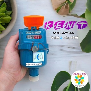 Đồng hồ nước cao cấp KENT MALAYSIA Khả năng đếm cực nhỏ lên tới 1/10 của lít (lắp nằm ngang hay thẳng đứng đều được)