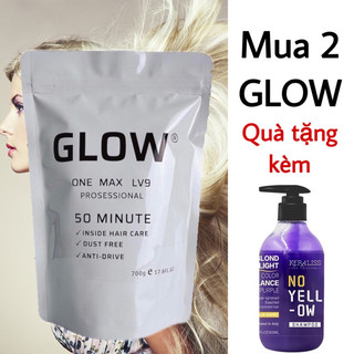 Bột tẩy tóc glow 700g - bột xanh, mịn, không sót - bột tẩy chính hãng chất lượng