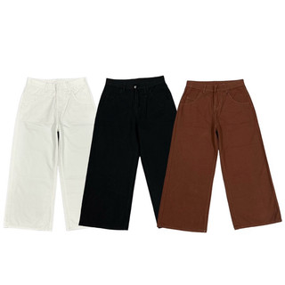 Quần Kaki Ống To 3 Màu - Thời Trang Unisex - Dáng Suông Tôn Dáng