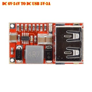 Module mạch hạ áp DC 6V, 9V, 12V, 24V ra cổng USB 5V 3A DC (DC to DC Converter)
