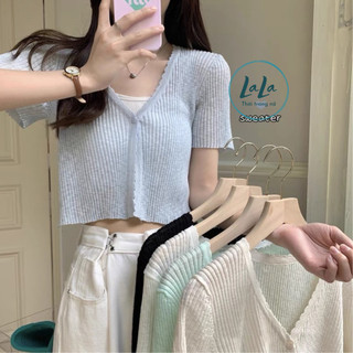 Áo khoác len mỏng , áo khoác len nữ tay ngắn 1 cúc chất len mềm mịn nhiều màu mặc không ngứa hàng QCCC phong cách HQ