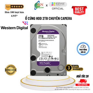 Ổ cứng HDD WD 2TB Tím chính hãng Vĩnh Xuân chuyên dụng cho camera