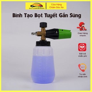 Bình Tạo Bọt Tuyết Phun Rửa Xe Ô Tô, Xe Máy Gắn Máy Rửa Xe Dung Tích 1L Cao Cấp