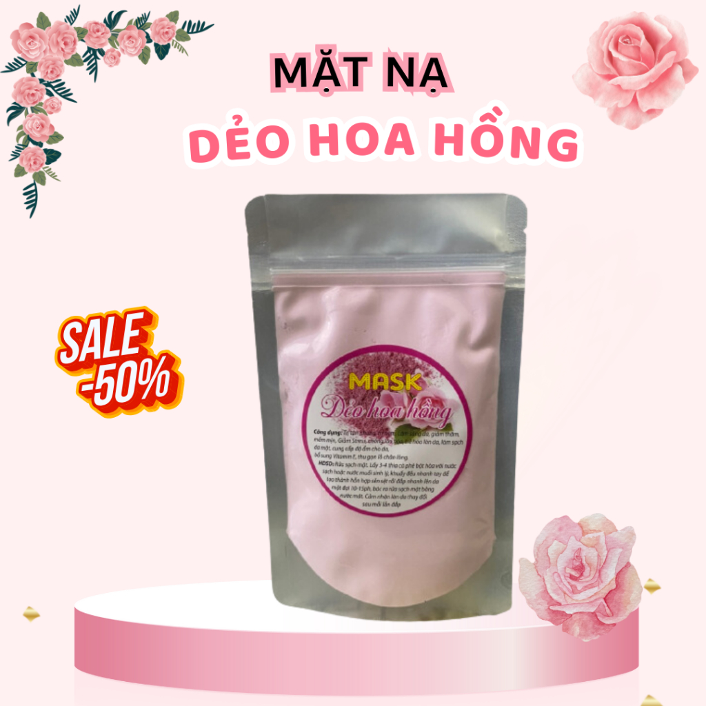 100gram mặt nạ dẻo hoa hồng