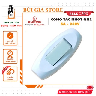 Công tắc quả nhót dạ quang ominsu qn2 5a - 250v loại cực kẹp