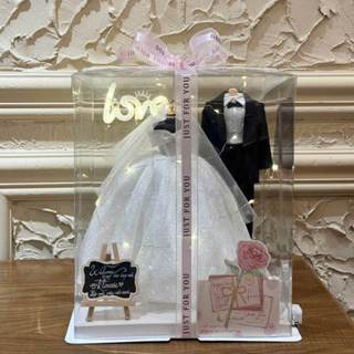  Quà tặng 14 02 -Mô hình hộp quà váy cưới CÔ DÂU CHÚ RỂ  HÀNG SẴN-ảnh,video chính chủ ,quà tặng đám cưới,kỷ niệm yêu 