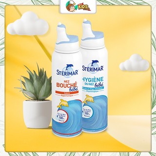 Xịt muối biển cá heo cam, vàng Sterimar 100ml cho bé 0m+ 100ml Pháp