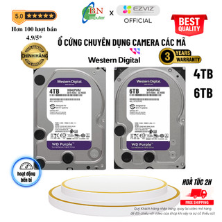 Ổ cứng Western Tím Purple 4TB chuyên camera Vĩnh Xuân HIKVISION