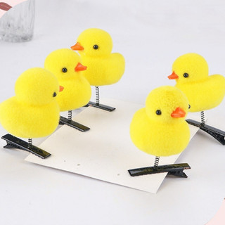 Kẹp tóc mái hình con gà vàng, con vịt vàng dễ thương cute cho con gái, bé gái iLita