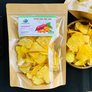 Khoai lang mật ong sấy giòn Mangline Farm Đặc sản Đà Lạt 250g đồ ăn vặt ngon ngọt dòn rụm ăn là ghiền