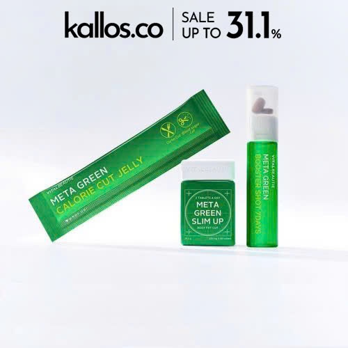 Nước Viên Thạch Vital Beautie Meta Green Gold Plus Slim Up, Booster Shot, Calorie Jelly, Tea, Enzyme