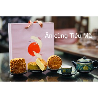 Hộp Bánh Trung Thu Cao Cấp Đồng Phát 200g Hộp 2 Hoặc 4 Bánh Nướng Nhân Đậu Xanh, Thập Cẩm, Trà Xanh