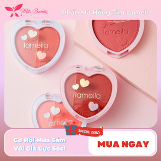 Phấn Má Hồng Trái Tim Lameila Mít's Beauty - Phấn Má Màu Tự Nhiên Mềm Mịn Lâu Trôi Không Bết Dính Mô tả