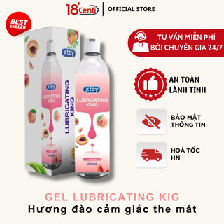 Gel bôi trơn quan hệ XTOY Lubricating King siêu trơn, hương đào, lâu khô, gốc nước 200ml - 18Centi