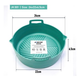 Khay Silicon Platinum chống dính, chống bám, bảo vệ nồi chiên không dầu và lò vi sóng 5.2L dùng cho LockandLock