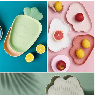 Đĩa đám mây pastel xinh xắn ( Đĩa ăn dặm cho bé đám mây decor chụp ảnh đồ ăn )