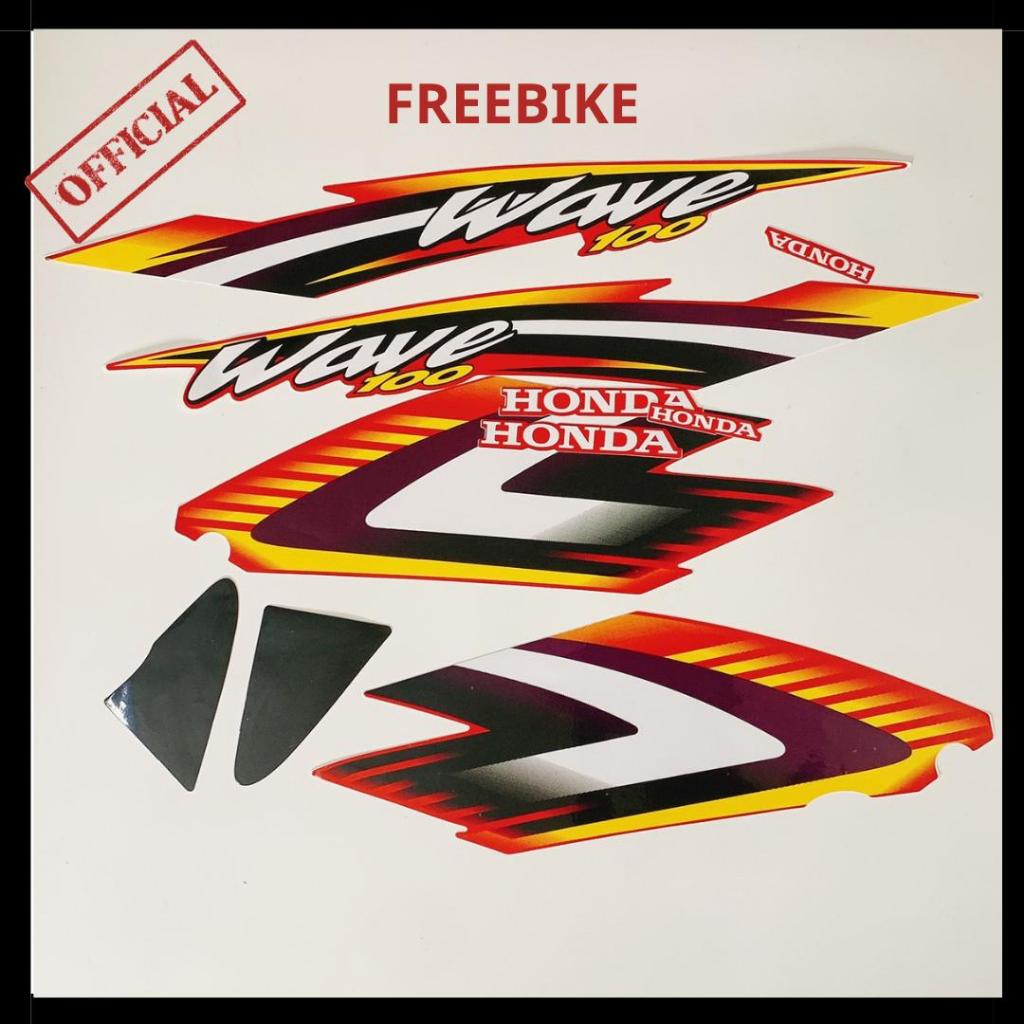 (TEM XỊN) BỘ TEM DÁN FULL XE WAVE ANPHA ĐỜI 2002 MÀU ĐEN