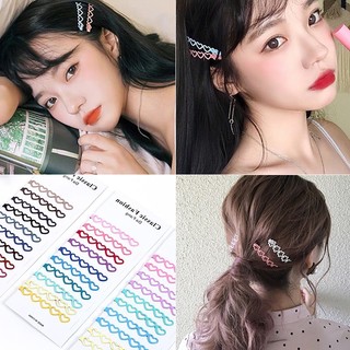 Set 12 , set 10 kẹp tóc trái tim sắc màu