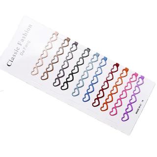 Set 12 , set 10 kẹp tóc trái tim sắc màu